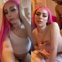 Baddie latina trans w bubble butt sexy doggystyle fuck - tranny, trap, tgirl, ts, shemale